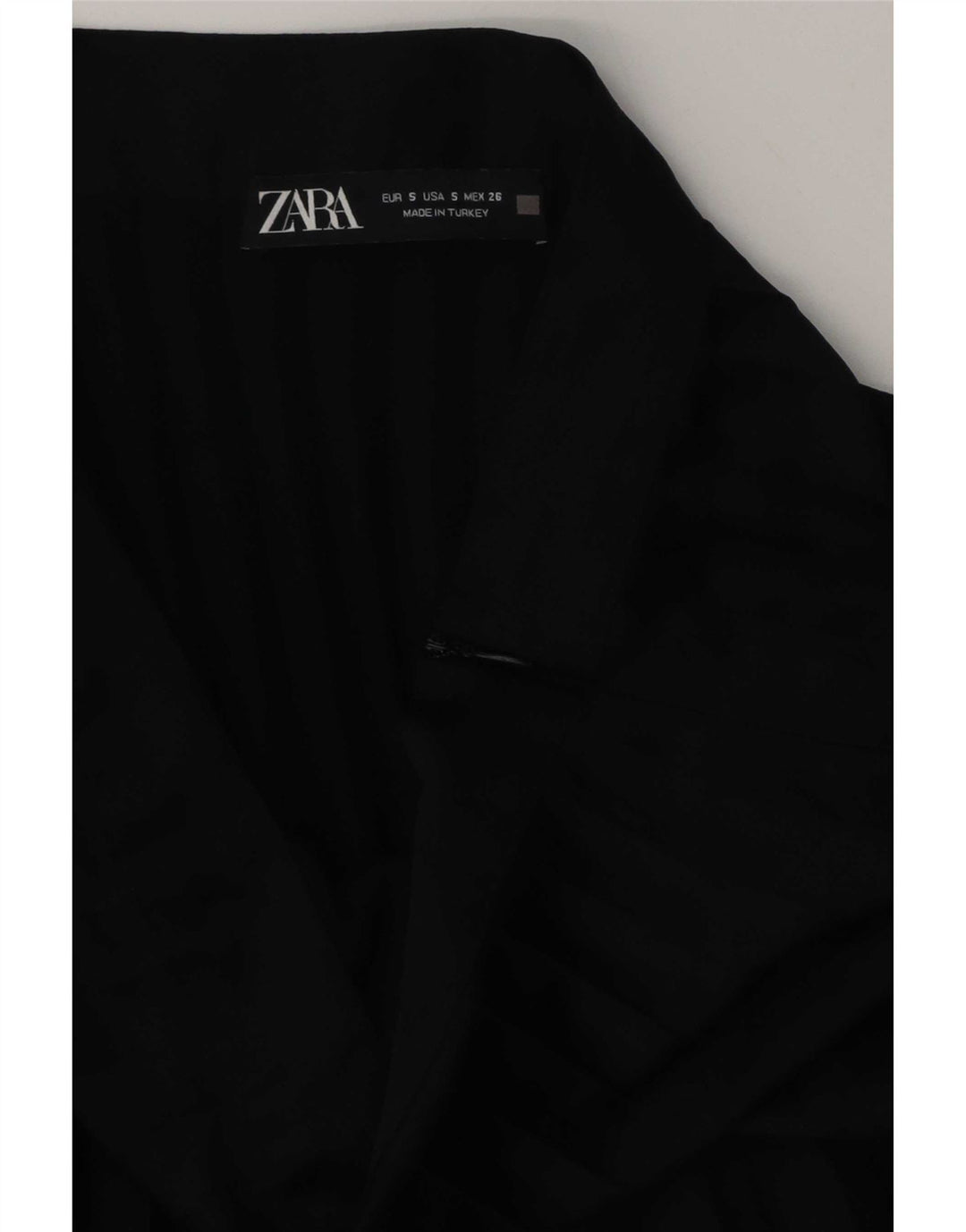 Zara Womens Pleated A-Line Skirt Small W26 Black
