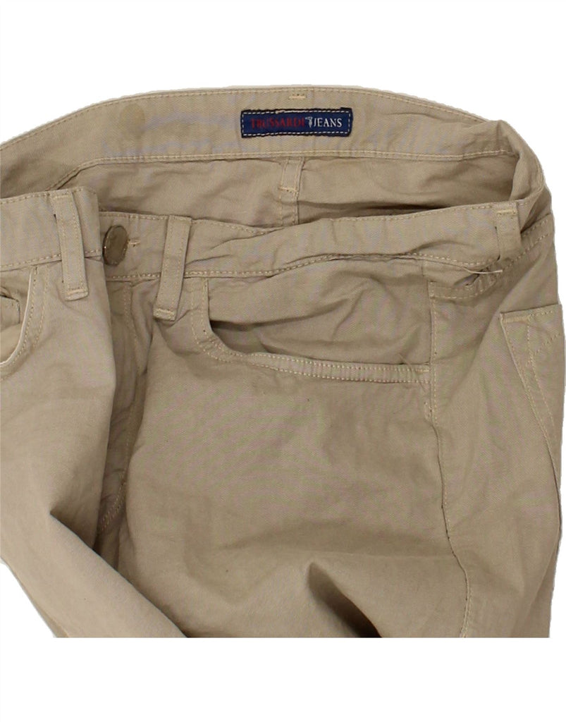 TRUSSARDI Mens Slim Jeans W32 L32 Beige Cotton Vintage Trussardi and Second-Hand Trussardi from Messina Hembry 