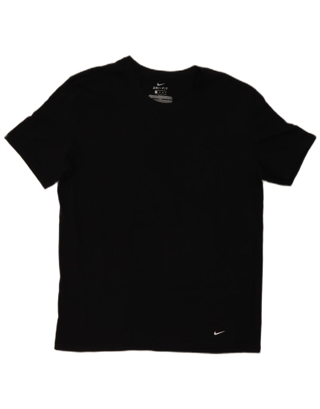 NIKE Mens Dri Fit T-Shirt Top XL Black Cotton