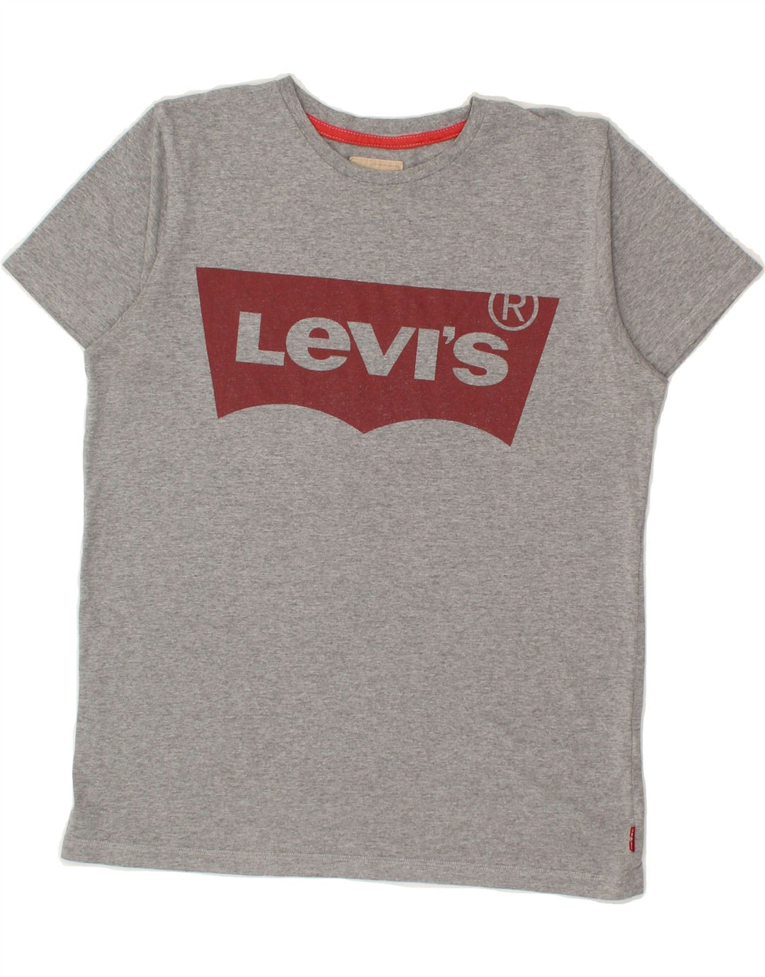 LEVI'S Boys Graphic T-Shirt Top 13-14 Years Grey Flecked Cotton Vintage Levi's and Second-Hand Levi's from Messina Hembry 