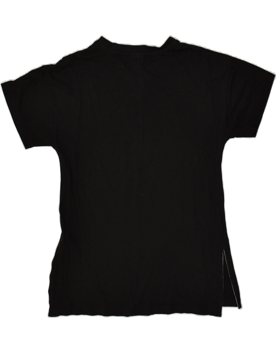 REEBOK Womens Graphic T-Shirt Top UK 12/14 Medium Black Cotton | Vintage Reebok | Thrift | Second-Hand Reebok | Used Clothing | Messina Hembry 
