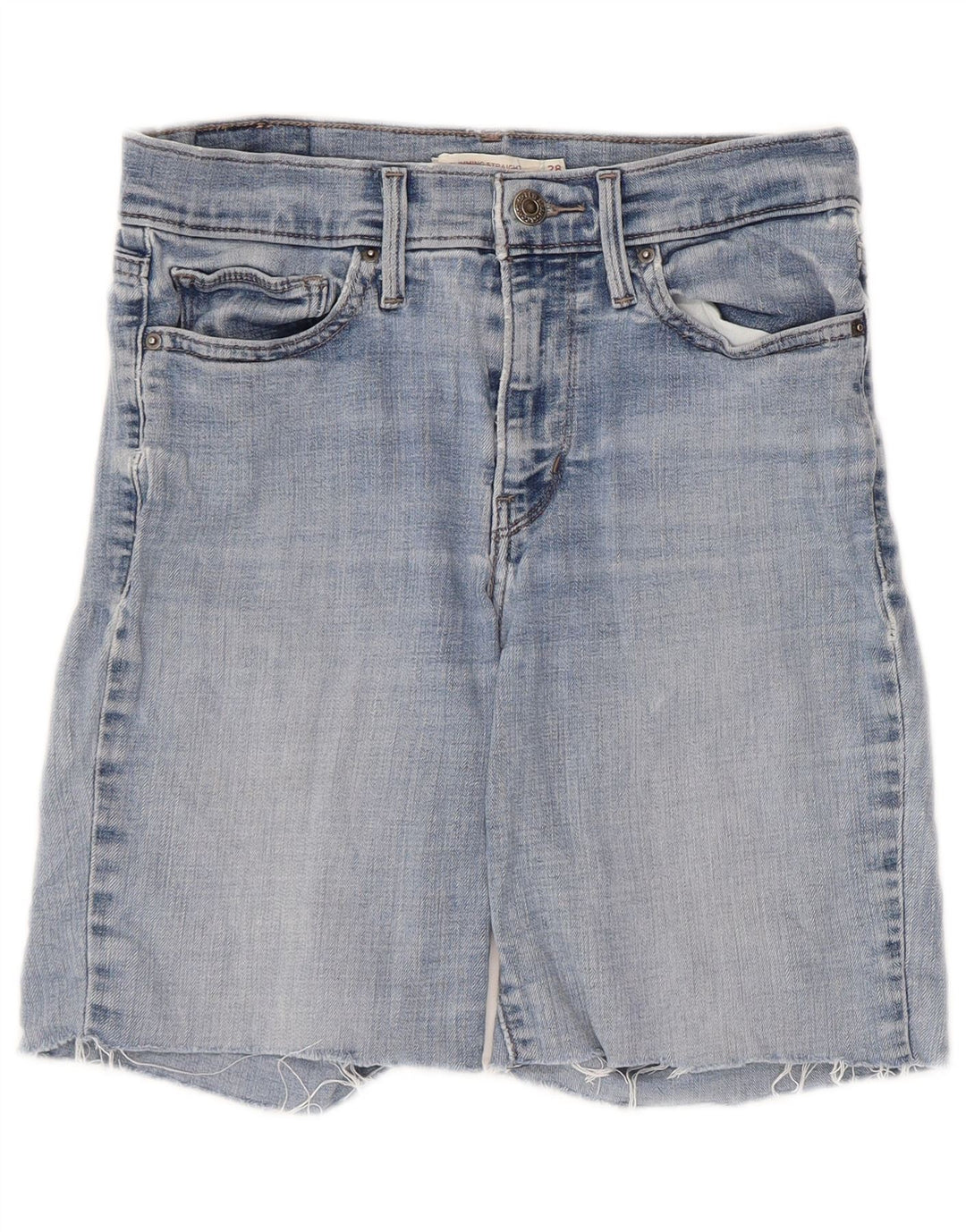 Levi's Womens Denim Shorts  W28 Medium Blue Cotton