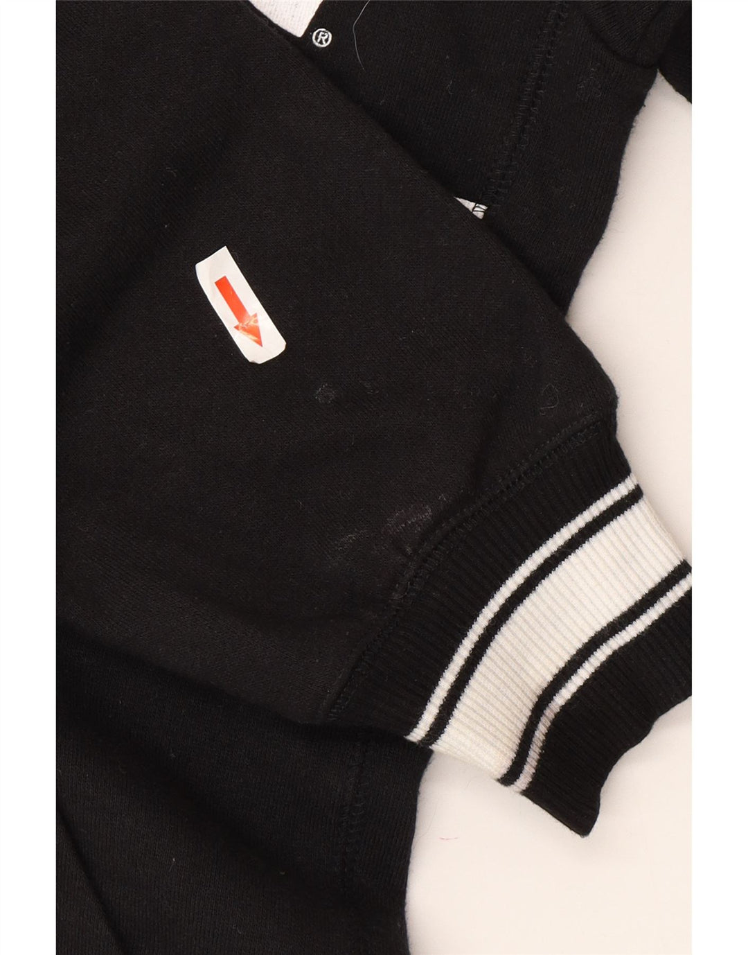 Starter Mens Graphic Zip Hoodie Sweater Small Black Cotton