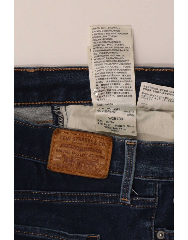 Levi's Womens Straight Jeans W28 L30 Blue Cotton