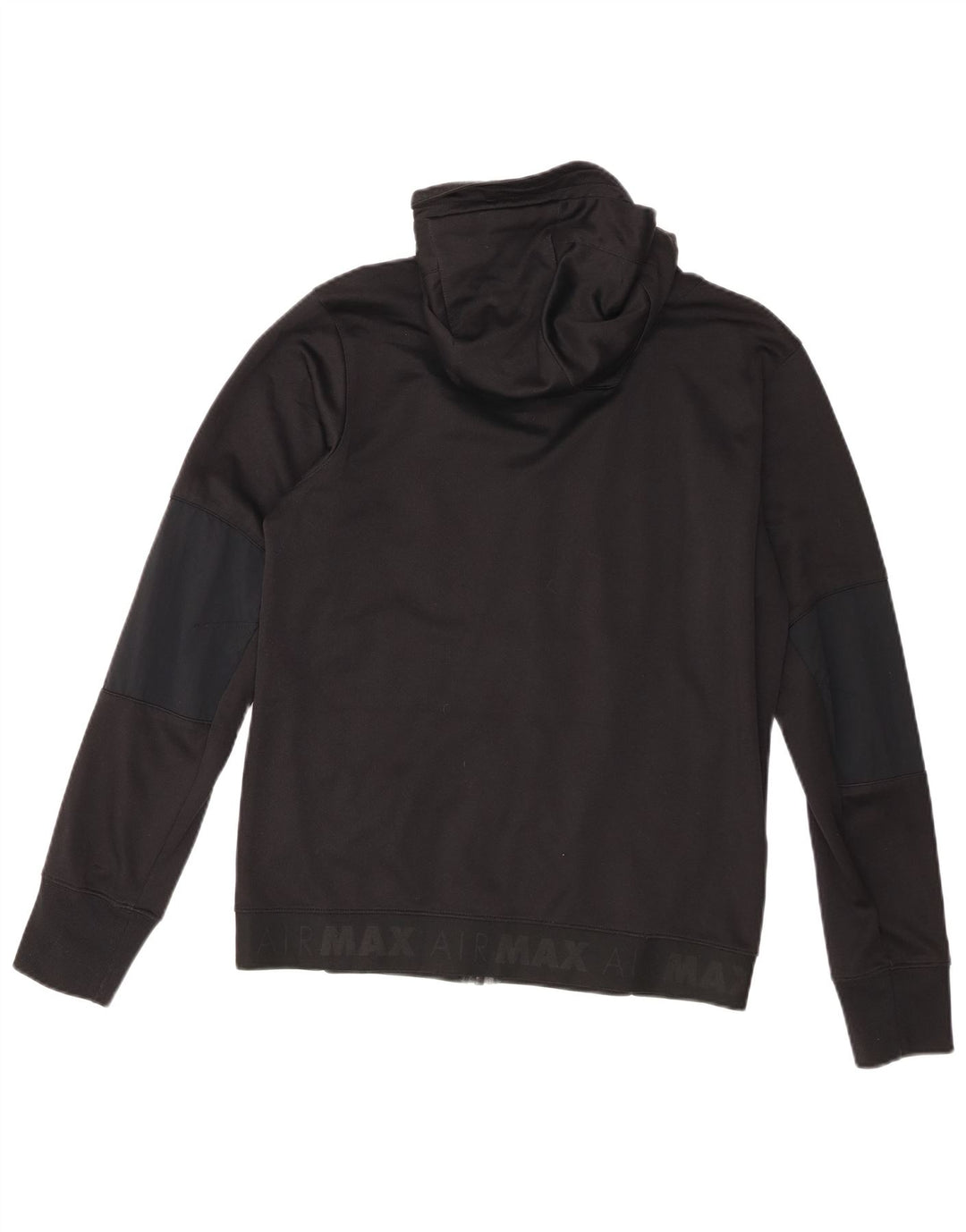 Nike Mens Graphic Hooded Tracksuit Top Jacket Medium Black Cotton
