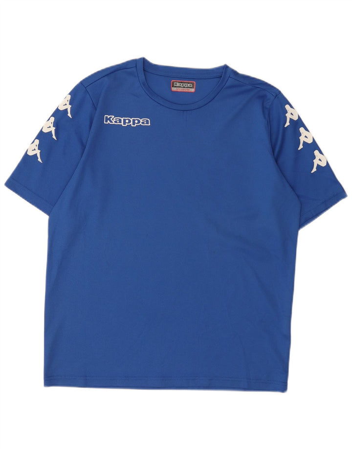 Kappa Mens Graphic T-Shirt Top Medium Blue Polyester