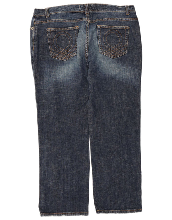 Benetton Womens Cropped Jeans W34 L25 Blue