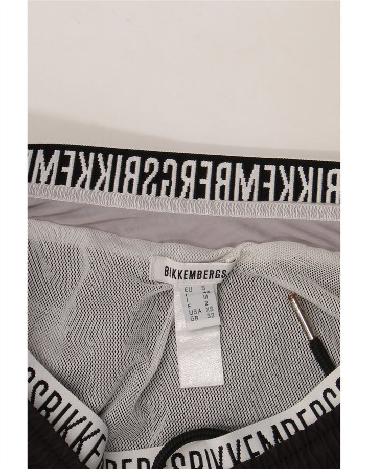 BIKKEMBERGS Mens Swimming Shorts Medium  Black Polyamide