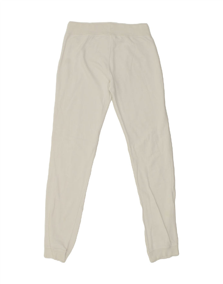 CHAMPION Womens Tracksuit Trousers Joggers UK 14 Medium White Cotton Vintage Champion and Second-Hand Champion from Messina Hembry 