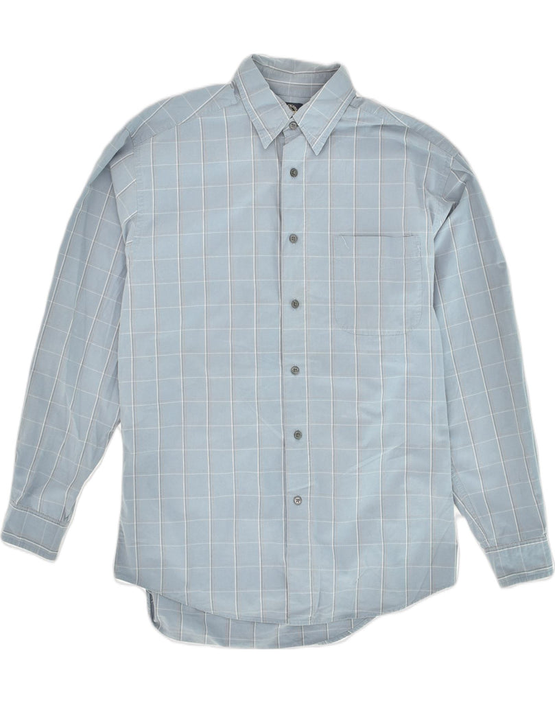 DOCKERS Mens Shirt Medium Blue Check Cotton | Vintage Dockers | Thrift | Second-Hand Dockers | Used Clothing | Messina Hembry 