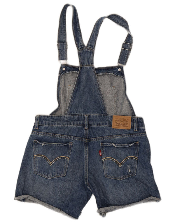 Levi's Girls Dungarees Denim Shorts 15-16 Years W30 Blue Cotton