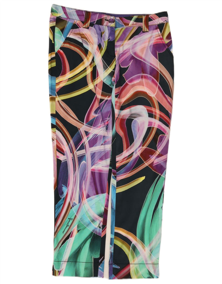 Roccobarocco Womens Capri Chino Trousers IT 40 Small W32 L27 Multicoloured