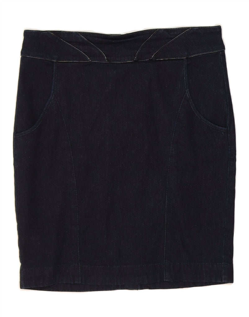 ARMANI EXCHANGE Womens Denim Skirt US 10 Large W32 Navy Blue Cotton Vintage Armani Exchange and Second-Hand Armani Exchange from Messina Hembry 