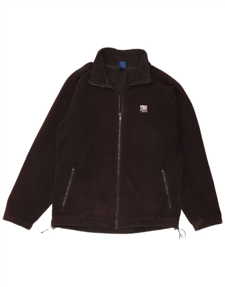 Sprayway Mens Fleece Jacket UK 40 Large Black Polyester