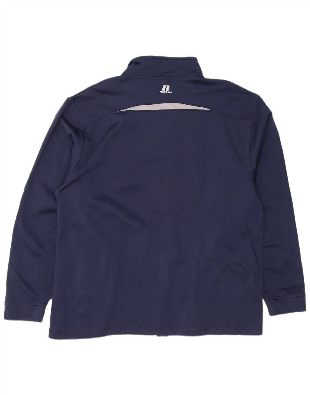 RUSSELL ATHLETIC Mens Tracksuit Top Jacket XL Navy Blue Colourblock