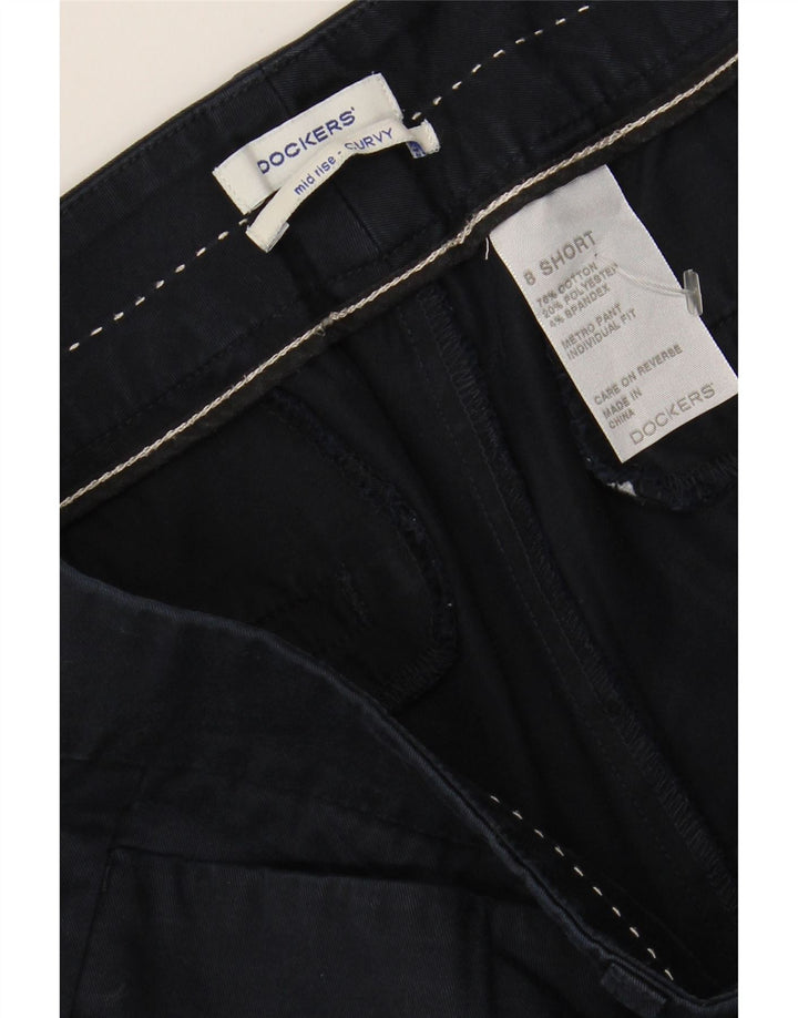 DOCKERS Womens Mid Rise Casual Trousers US 8 Medium W32 L29 Navy Blue Vintage Dockers and Second-Hand Dockers from Messina Hembry 