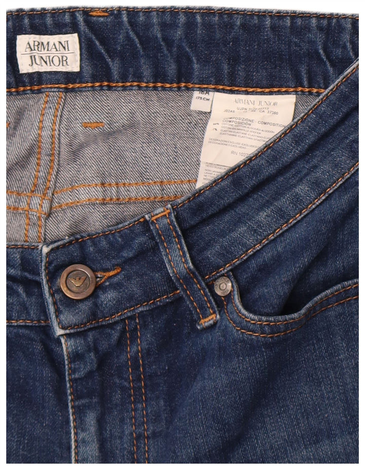 Armani Junior Boys Denim Shorts 15-16 Years W29 Blue Cotton