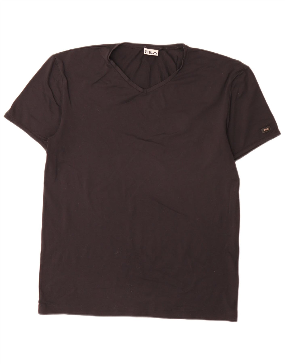 Fila Mens T-Shirt Top Medium Black