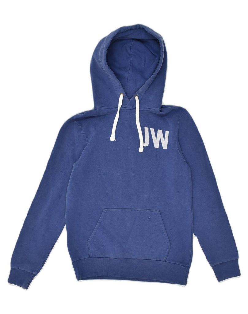 JACK WILLS Mens Graphic Hoodie Jumper XS Navy Blue Cotton | Vintage Jack Wills | Thrift | Second-Hand Jack Wills | Used Clothing | Messina Hembry 