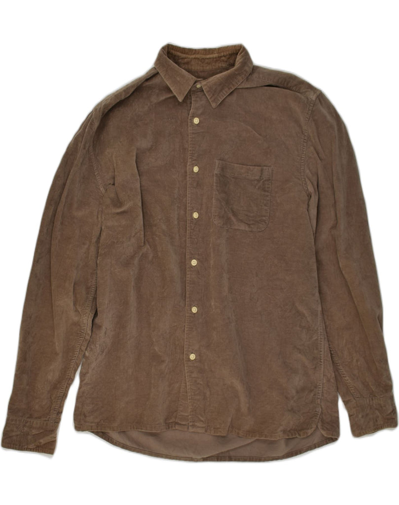 TOPMAN Mens Shirt Medium Brown | Vintage Topman | Thrift | Second-Hand Topman | Used Clothing | Messina Hembry 