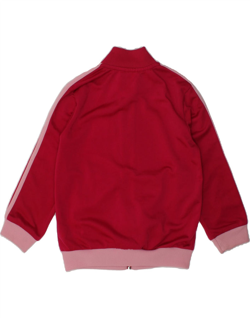 ADIDAS Girls Tracksuit Top Jacket 3-4 Years Red Colourblock Polyester | Vintage Adidas | Thrift | Second-Hand Adidas | Used Clothing | Messina Hembry 