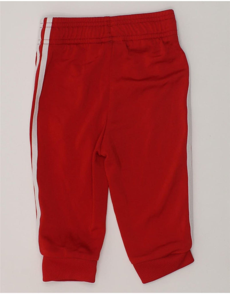 ADIDAS Baby Boys Tracksuit Trousers 6-9 Months Red Polyester | Vintage Adidas | Thrift | Second-Hand Adidas | Used Clothing | Messina Hembry 