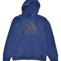 ADIDAS Mens Graphic Hoodie Jumper Small Navy Blue Cotton | Vintage | Thrift | Second-Hand | Used Clothing | Messina Hembry 