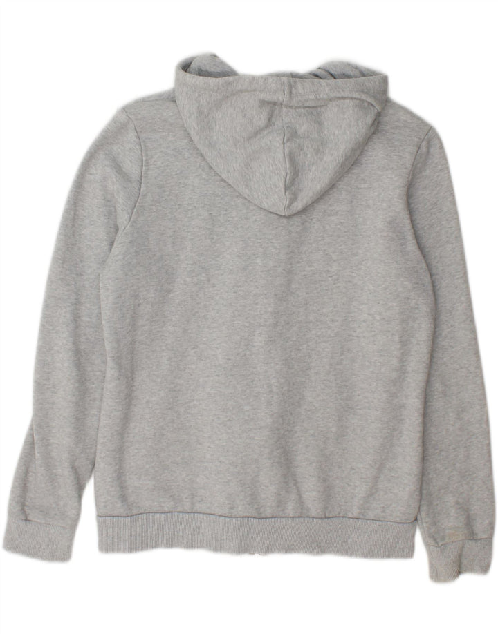 PUMA Womens Zip Hoodie Sweater UK 14 Medium Grey Cotton Vintage Puma and Second-Hand Puma from Messina Hembry 