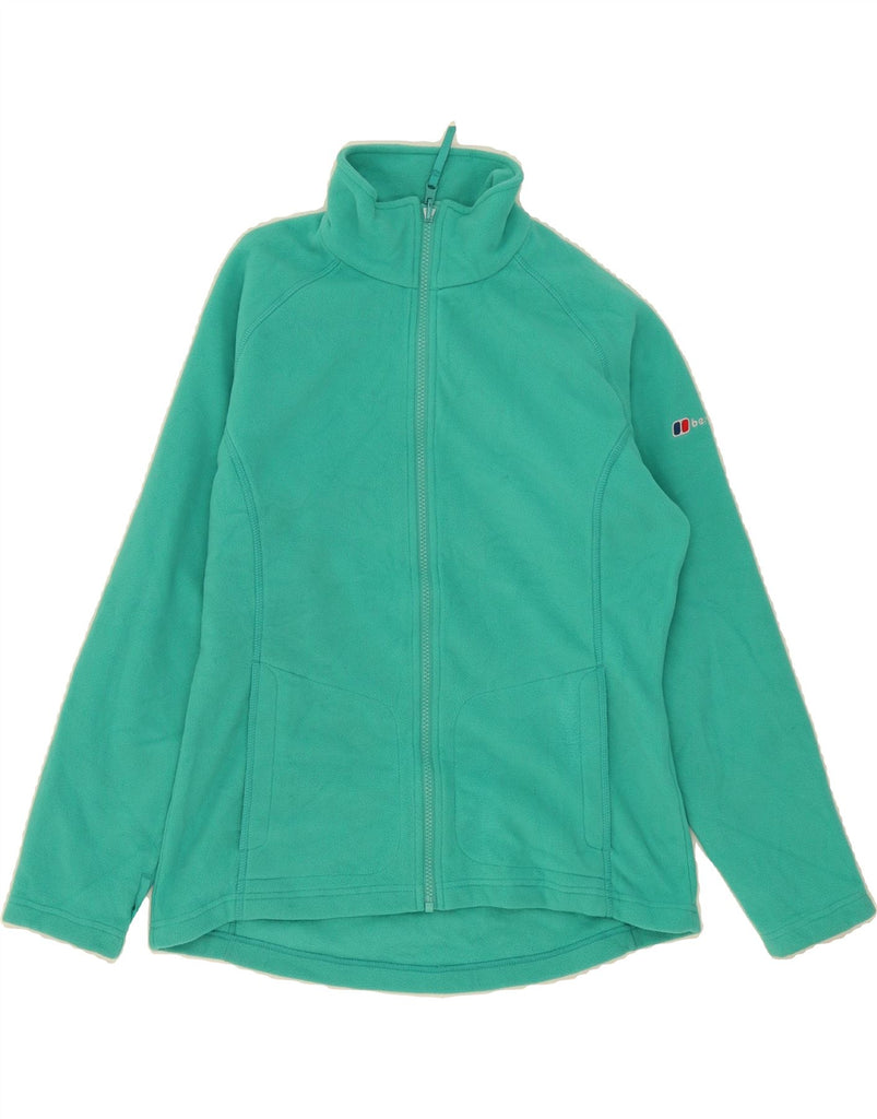 BERGHAUS Womens Fleece Jacket UK 12 Medium Turquoise Polyester Vintage Berghaus and Second-Hand Berghaus from Messina Hembry 
