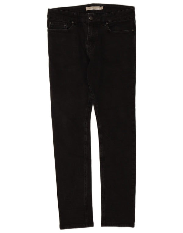 Calvin Klein Mens Slim Jeans W32 L32 Black Cotton