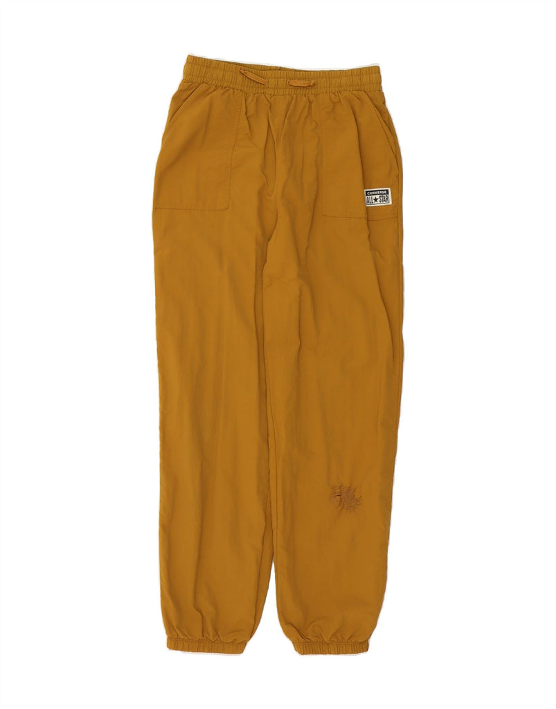 CONVERSE Girls Tracksuit Trousers Joggers 12-13 Years Large  Brown Nylon Vintage Converse and Second-Hand Converse from Messina Hembry 