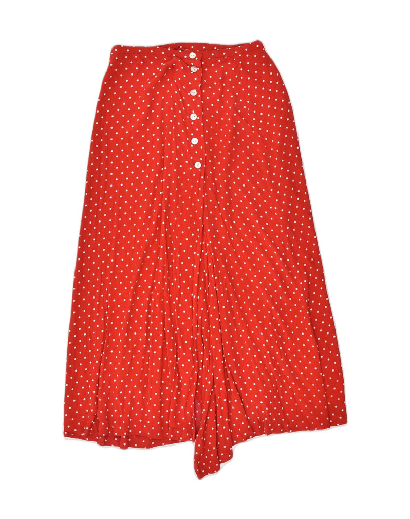 TALBOTS Womens High Waist A-Line Skirt US 10 Large W259 Red Polka Dot | Vintage Talbots | Thrift | Second-Hand Talbots | Used Clothing | Messina Hembry 