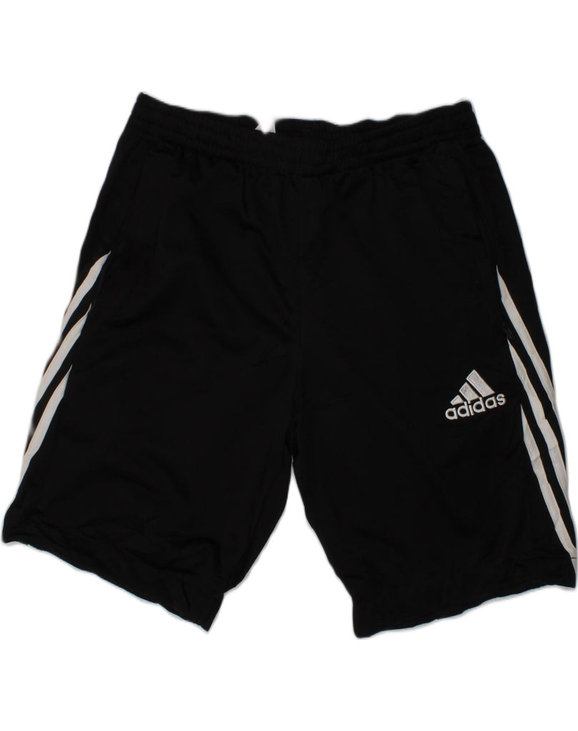 ADIDAS Boys Sport Shorts 15-16 Years XL Black Polyester | Vintage Adidas | Thrift | Second-Hand Adidas | Used Clothing | Messina Hembry 