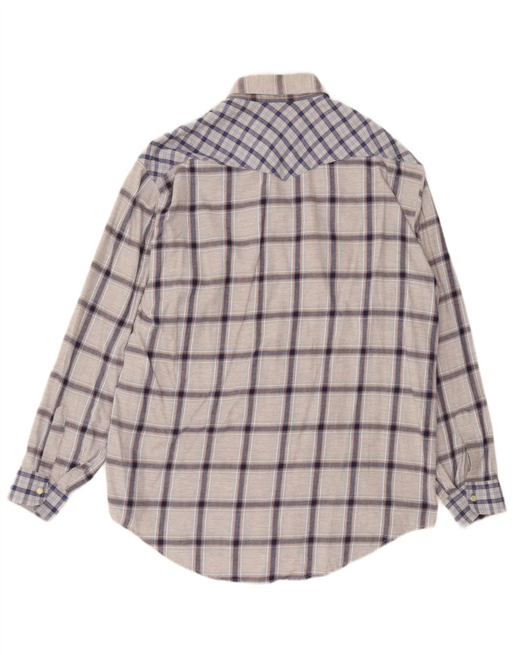 Levi's Mens Shirt Large Grey Check Cotton