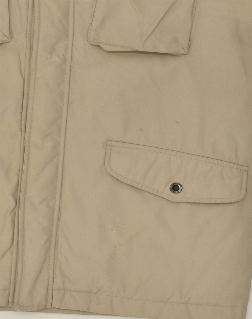 GEOX Mens Utility Jacket UK 40 Large Beige Nylon | Vintage Geox | Thrift | Second-Hand Geox | Used Clothing | Messina Hembry 