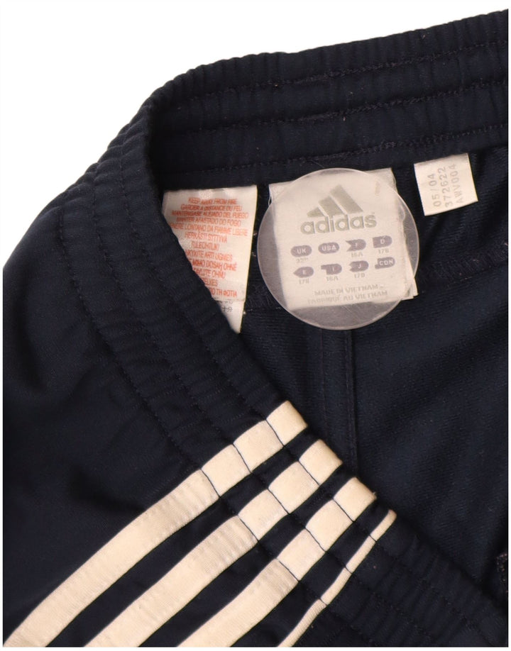 Adidas Mens Tracksuit Trousers Medium  Navy Blue Polyester