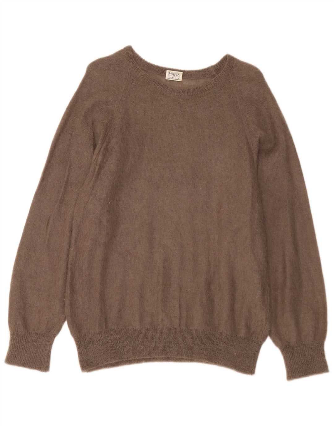 Marz Womens Boat Neck Jumper Sweater UK 16 Large Brown