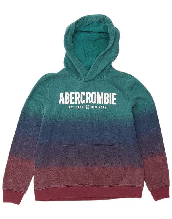 Abercrombie & Fitch Boys Hoodie Jumper 15-16 Years Multicoloured Tie Dye