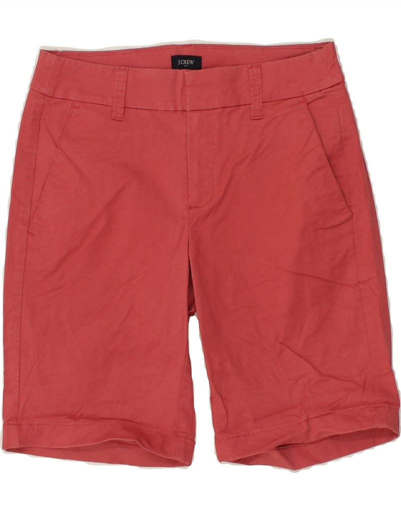 J. CREW Womens Chino Shorts US 00 2XS W26  Red Cotton | Vintage J. Crew | Thrift | Second-Hand J. Crew | Used Clothing | Messina Hembry 