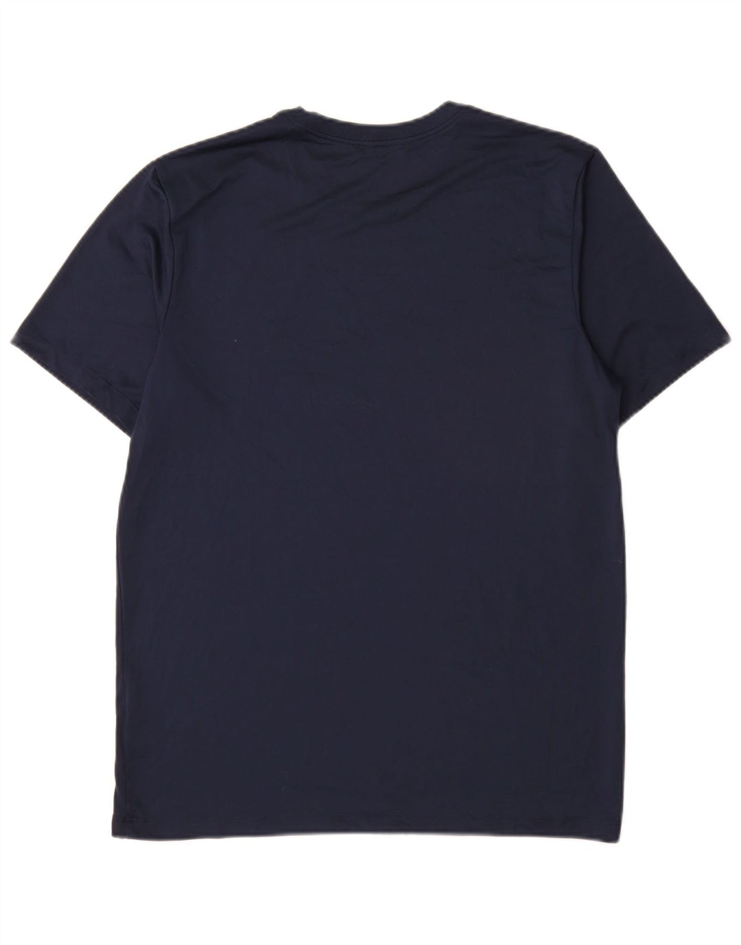 Nike Mens Dri Fit T-Shirt Top Medium Navy Blue Polyester