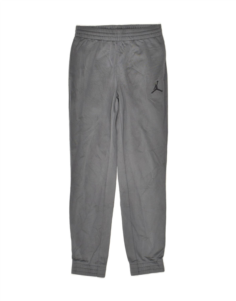 JORDAN Boys Tracksuit Trousers Joggers 10-11 Years Medium Grey Polyester | Vintage Jordan | Thrift | Second-Hand Jordan | Used Clothing | Messina Hembry 