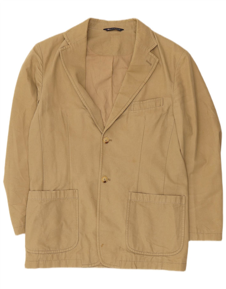 Marks & Spencer Mens Blue Harbour 2 Button Blazer Jacket UK 38 Medium Beige