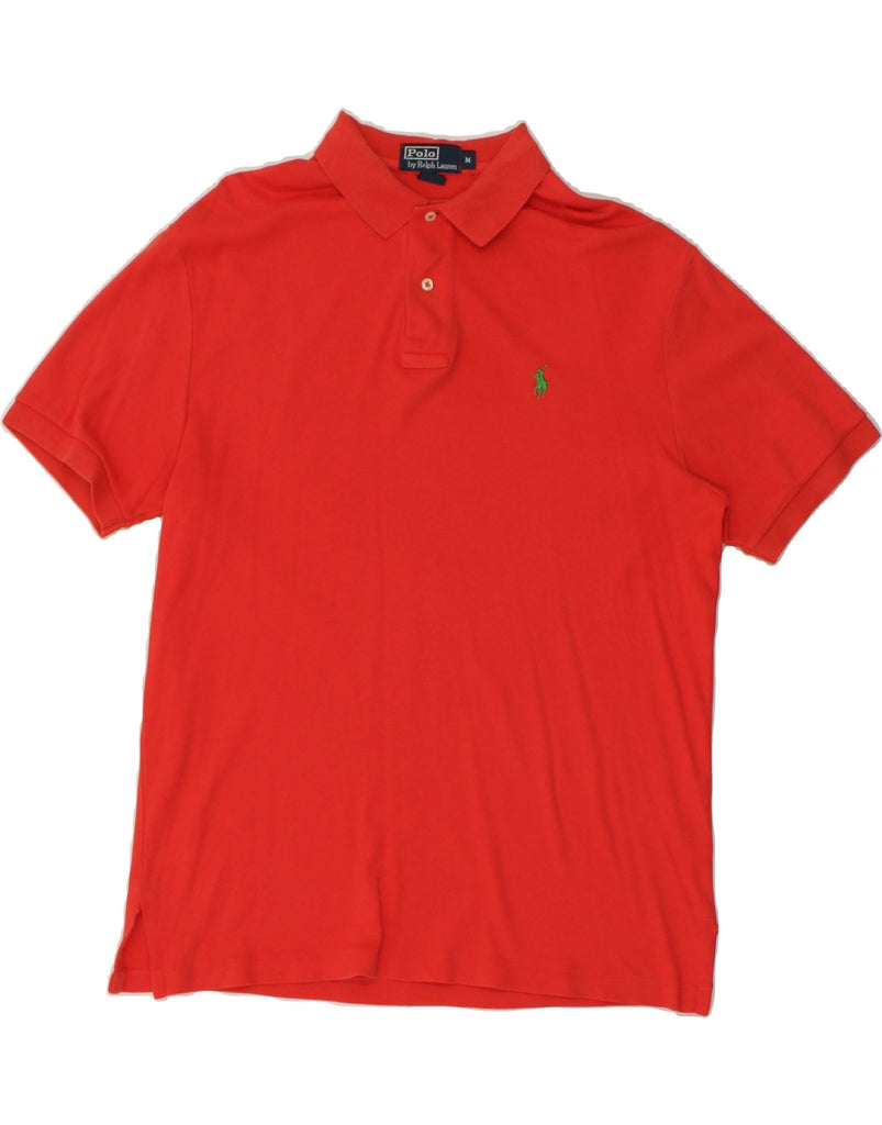 POLO RALPH LAUREN Mens Polo Shirt Medium Red Cotton | Vintage Polo Ralph Lauren | Thrift | Second-Hand Polo Ralph Lauren | Used Clothing | Messina Hembry 