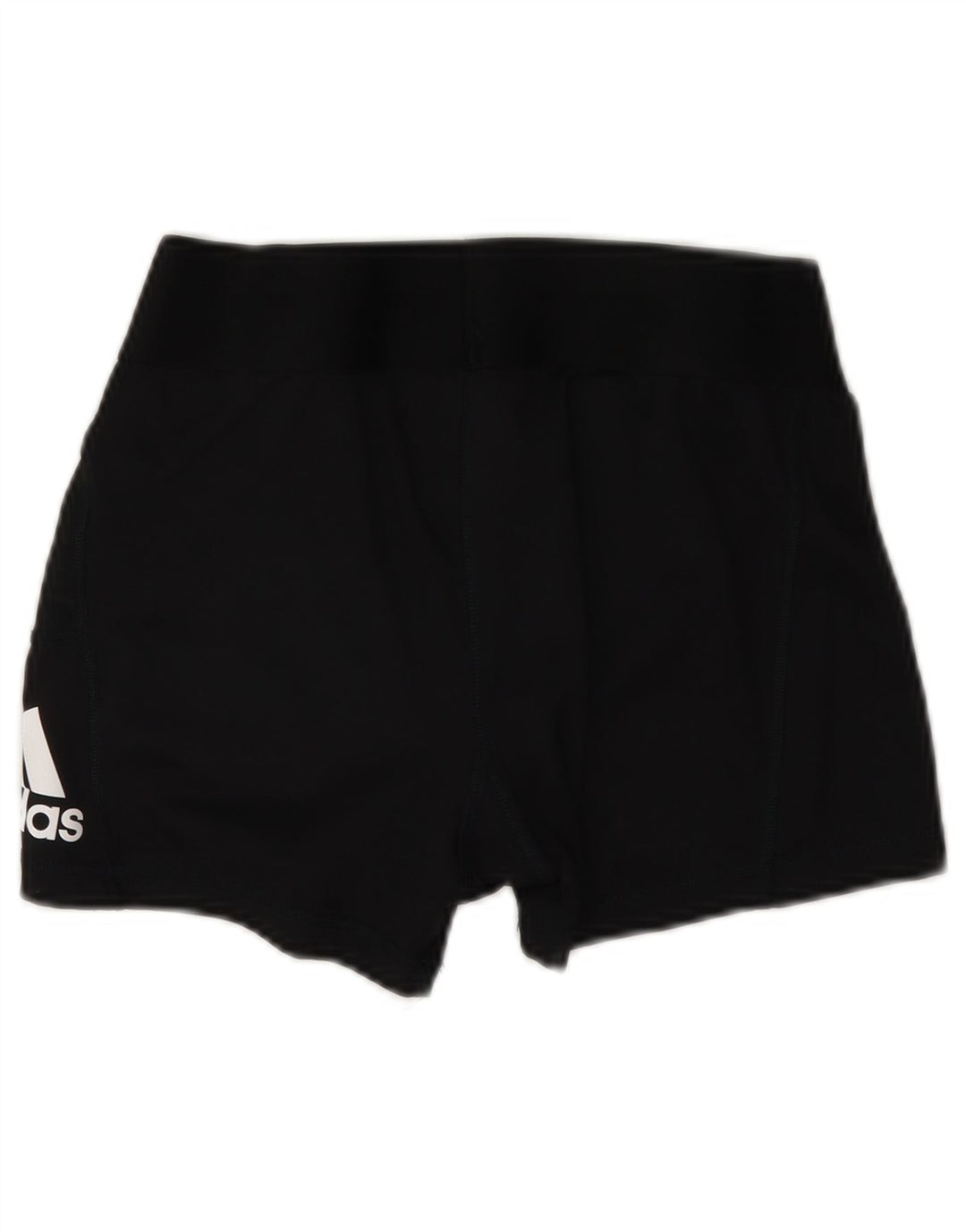 Adidas Womens Graphic Sport Shorts UK 12 Medium Black Polyester