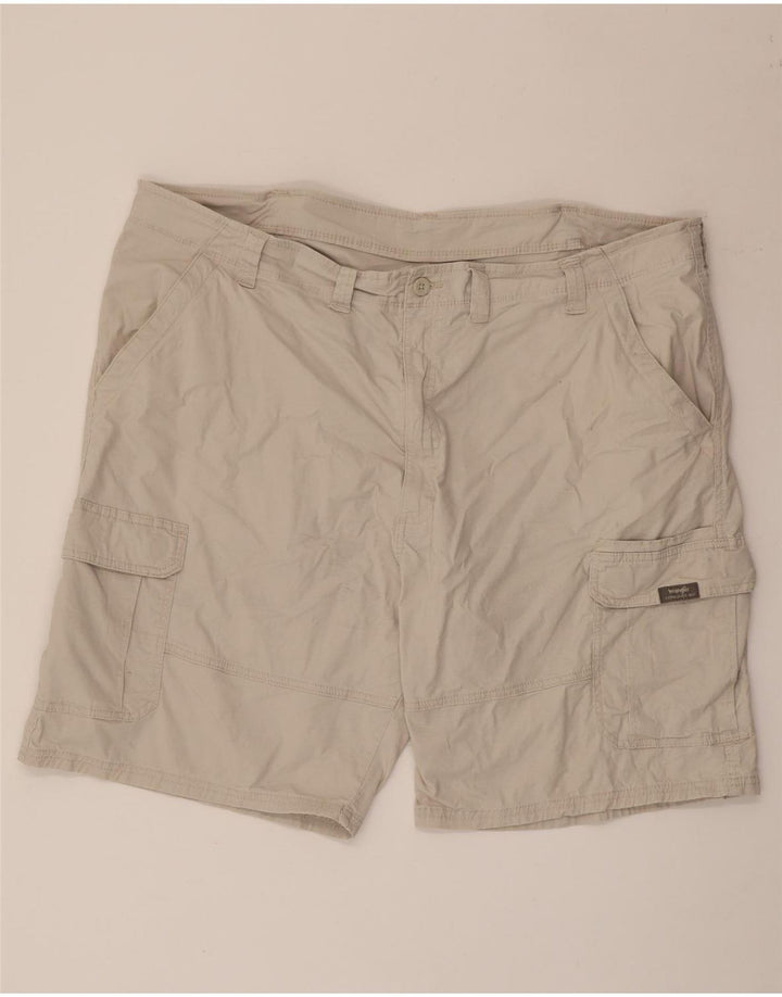 WRANGLER Mens Cargo Shorts W44 2XL Beige Cotton