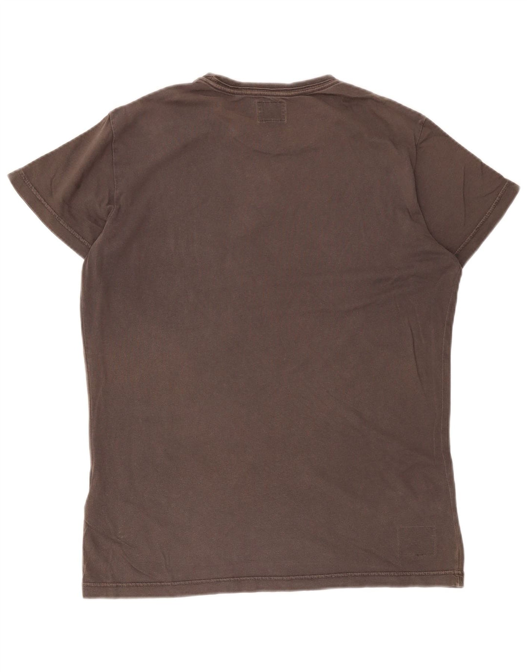 Diesel Mens Graphic T-Shirt Top Large Grey Cotton