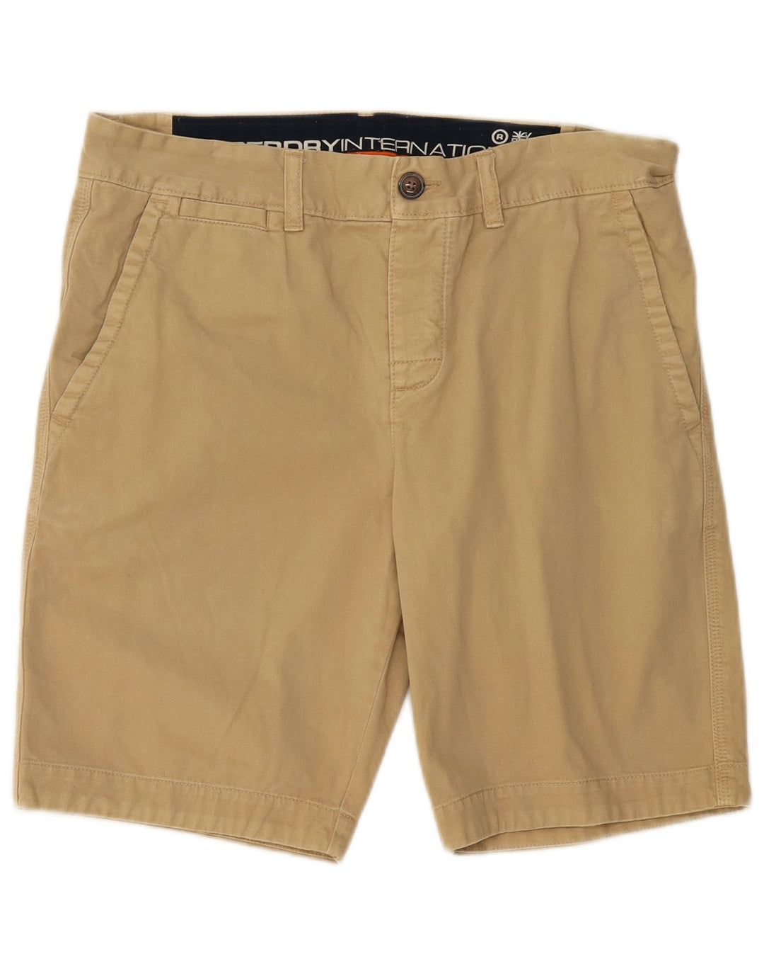 Superdry Mens Chino Shorts Medium W32  Beige Cotton