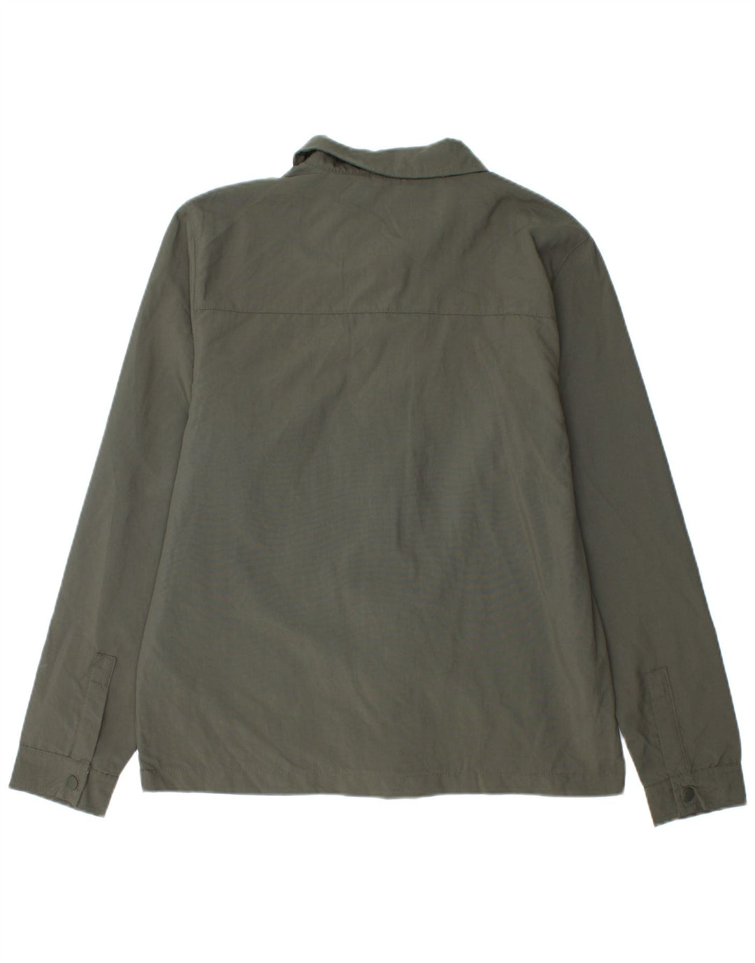 French Connection Mens Overshirt Shirt Medium Khaki Polyamide