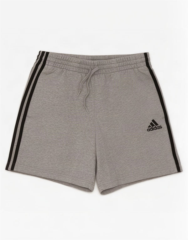 Adidas Mens Sport Shorts Medium Grey Flecked Cotton