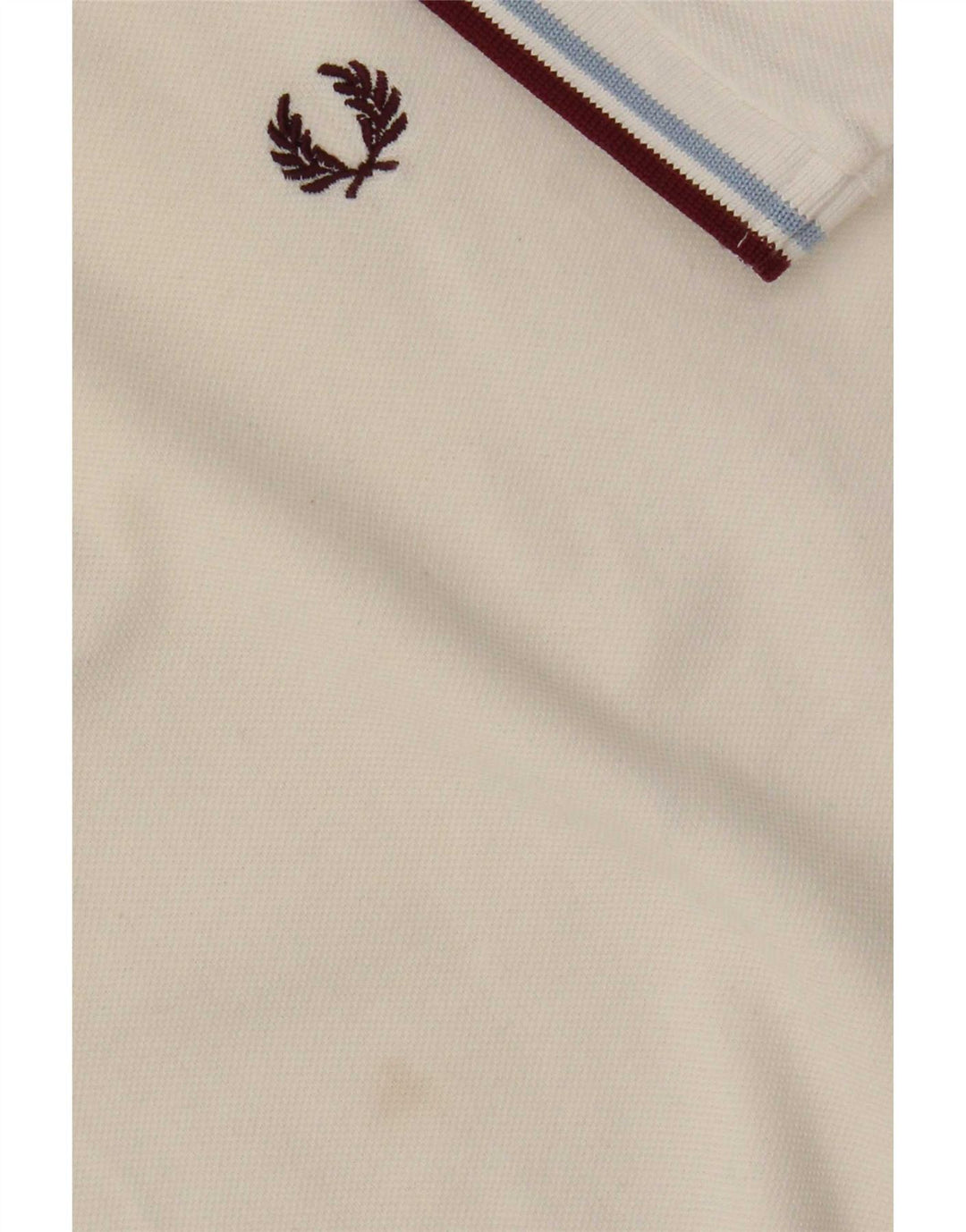 Fred Perry Mens Polo Shirt Large White Cotton
